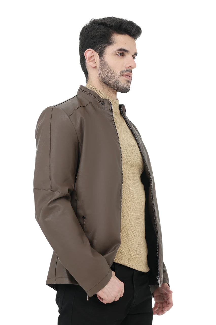 Goldenrod Urban Leather Jacket For Men - Image 3