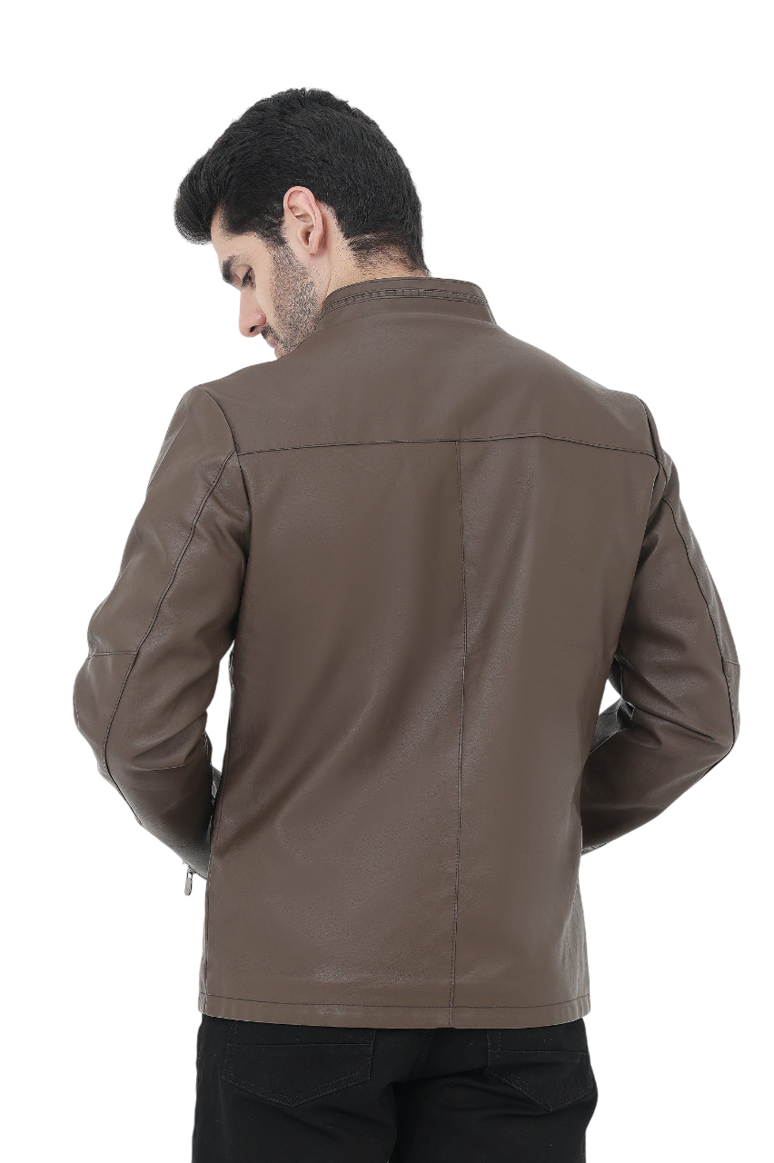 Goldenrod Urban Leather Jacket For Men - Image 2